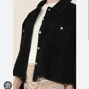Frayed corduroy jacket